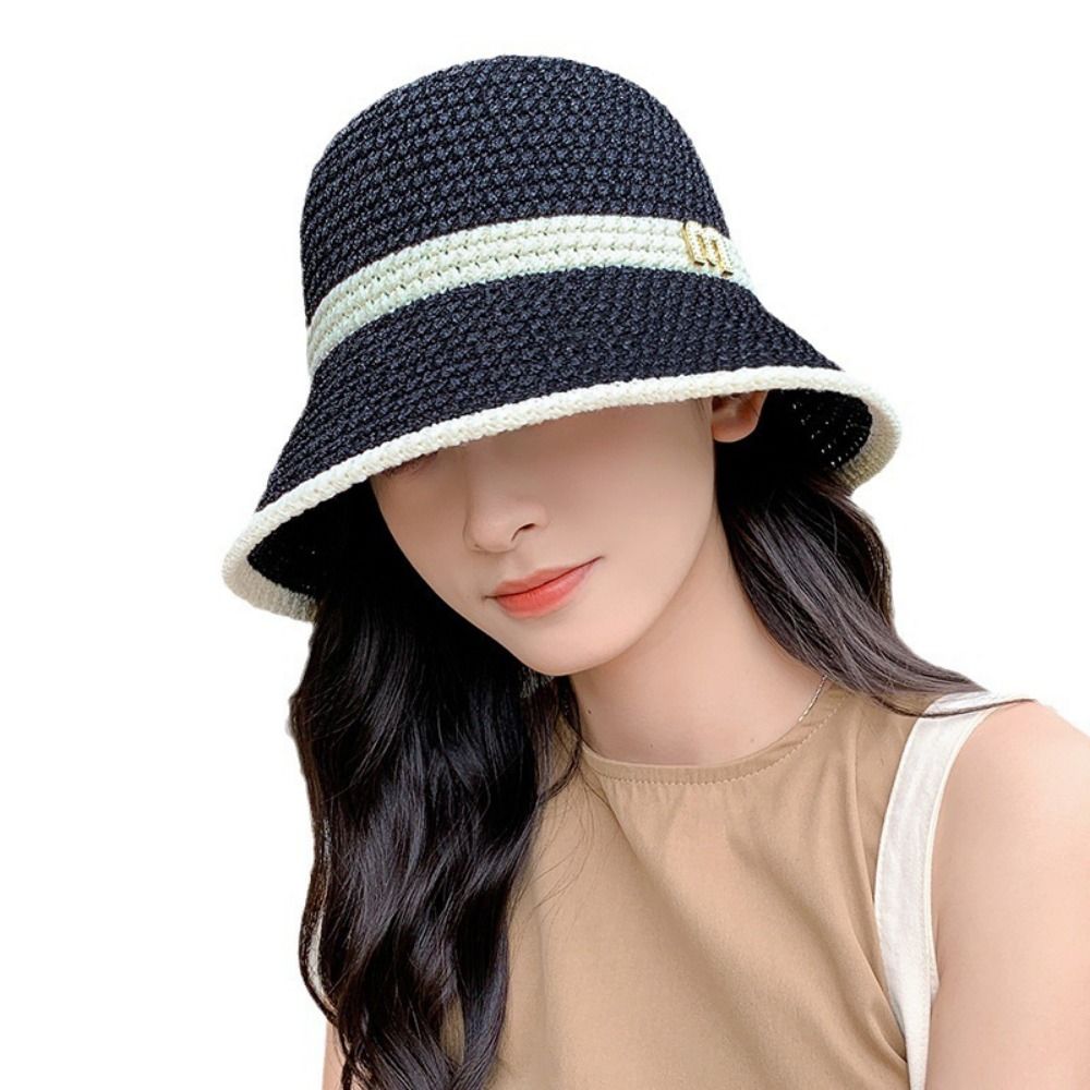 Chapeau de pêcheur élégant et  - Bucket Hat Straw avis et prix