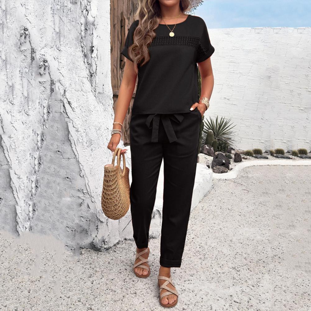 Ensemble 2 pièces pour femme : - Short Linen Drawstring avis et prix