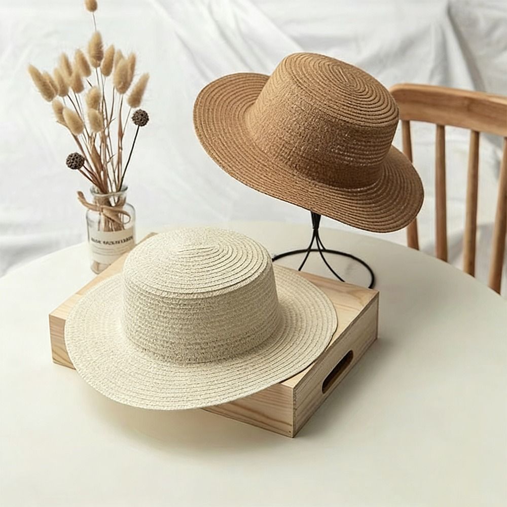 Chapeau de paille à large bord - Bucket Hat Straw avis et prix