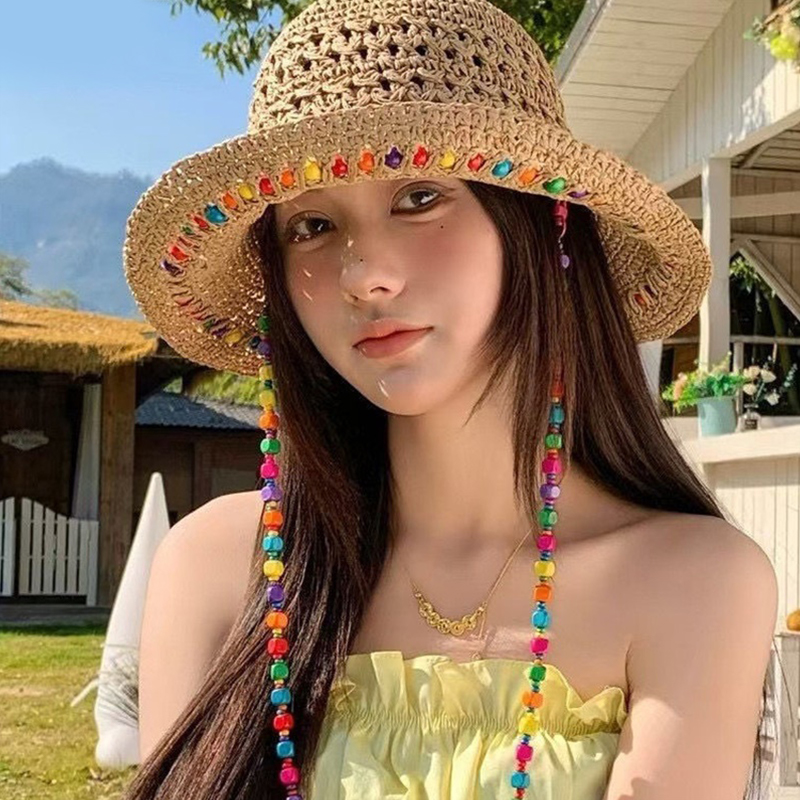 Chapeau de paille rétro polyva - Bucket Hat Straw avis et prix