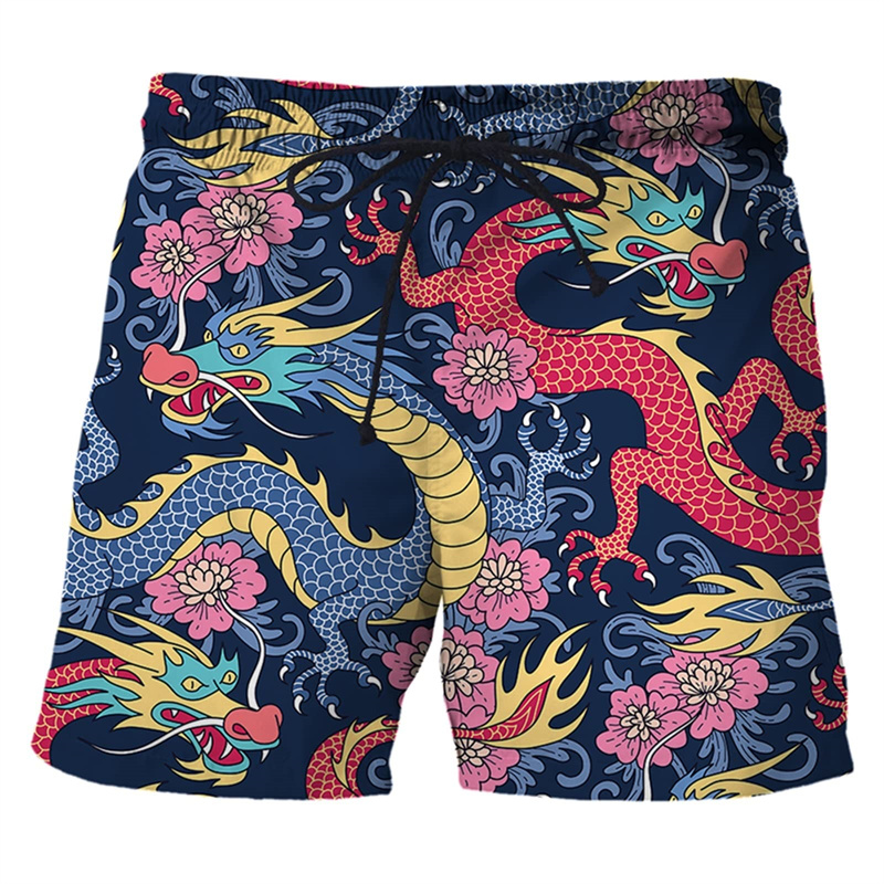 Maillot de bain imprimé dragon - Trunks Board Surf avis et prix